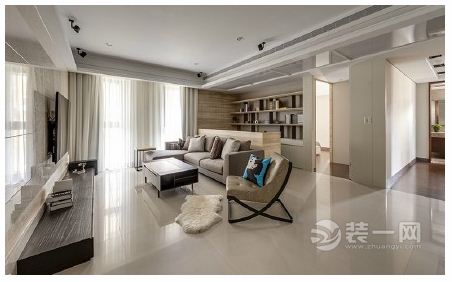 上海仁德苑138平米四居室现代风格客厅