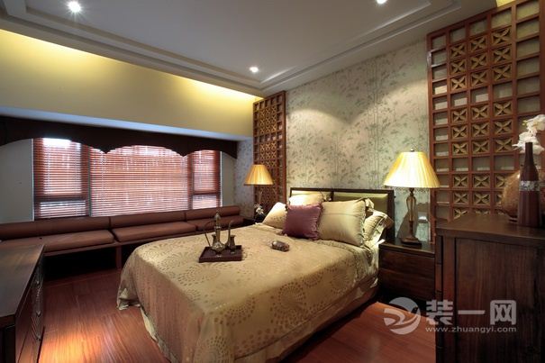 上海复城国际286平米别墅中式风格卧室