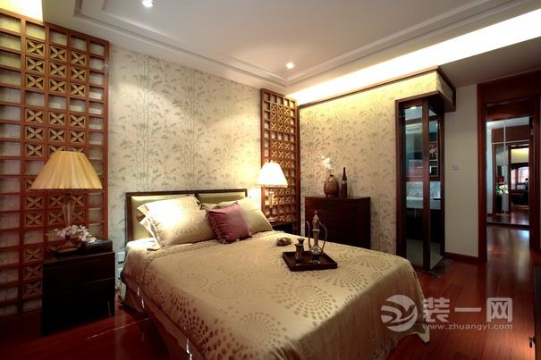 上海复城国际286平米别墅中式风格卧室