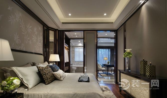 上海绿地香颂200平米别墅新古典风格主卧室