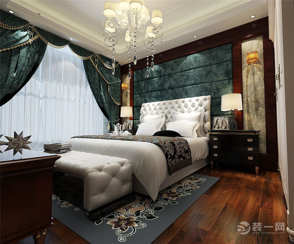 上海紫藤居392平米别墅新古典风格--卧室