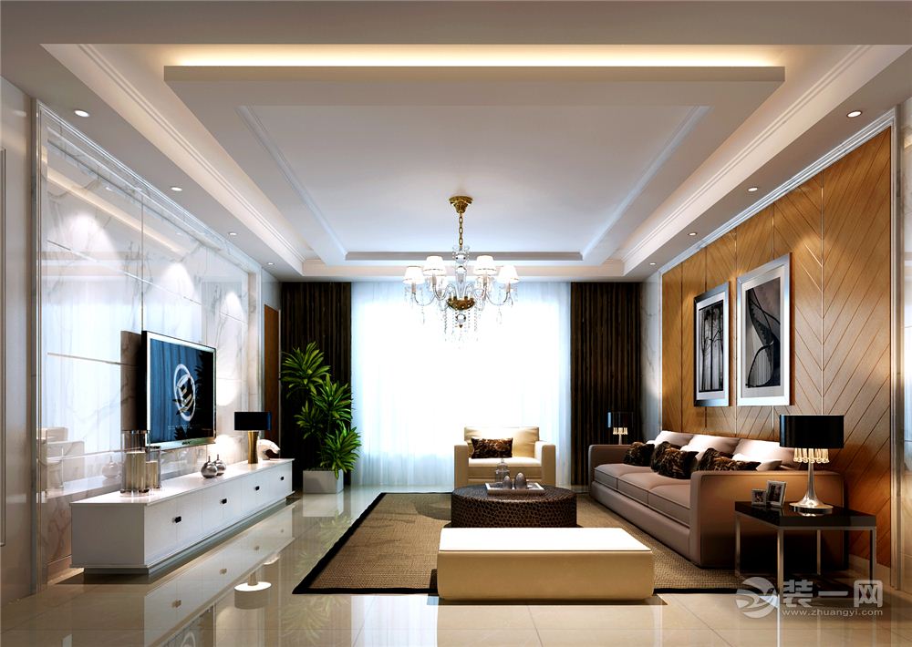 上海金榜世家115平米三居室简欧风格客厅