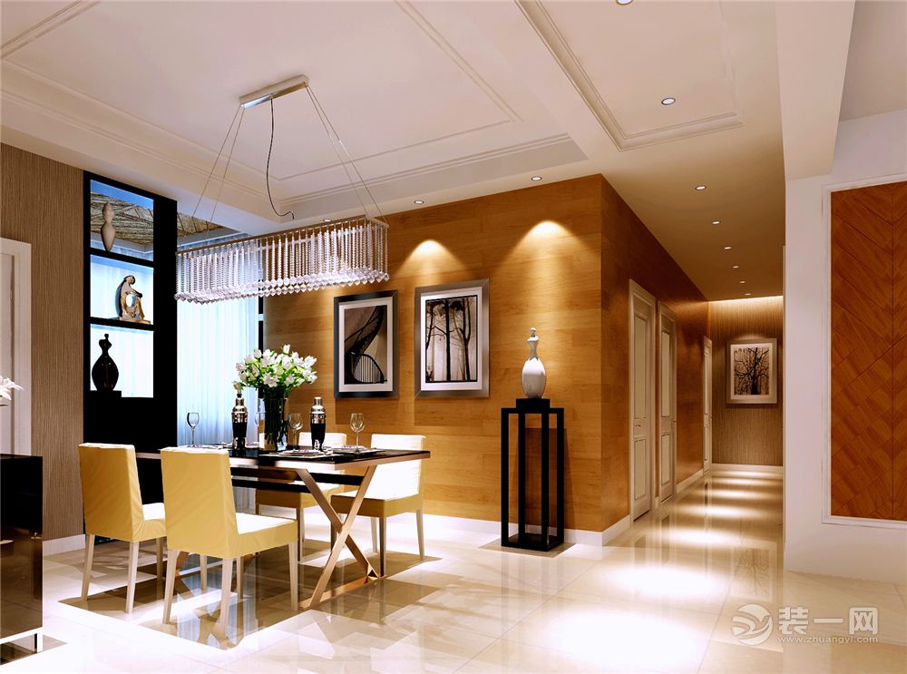 上海金榜世家115平米三居室简欧风格餐厅