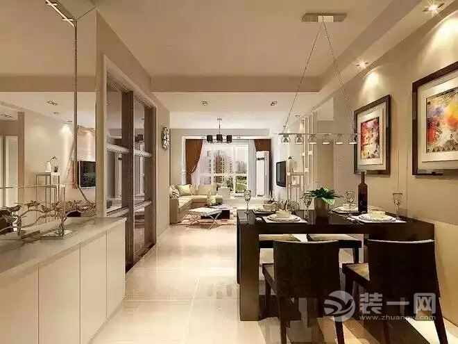 上海金淙苑118平米三居室现代风格餐厅