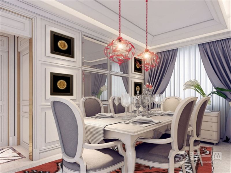 上海翡丽甲第337平米别墅欧式风格餐厅