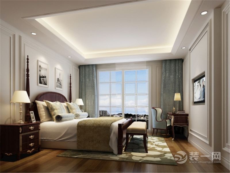 上海泰府名邸182平米四居室现代风格卧室