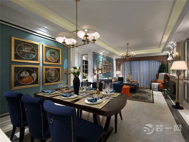 上海裕华新村150平米四居室欧式风格餐厅