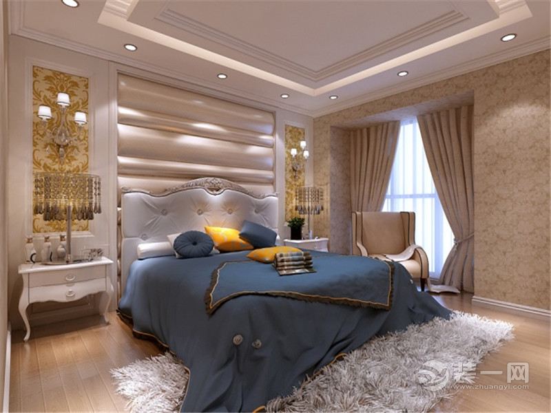 上海鑫康苑150平米四居室现代简约风格卧室