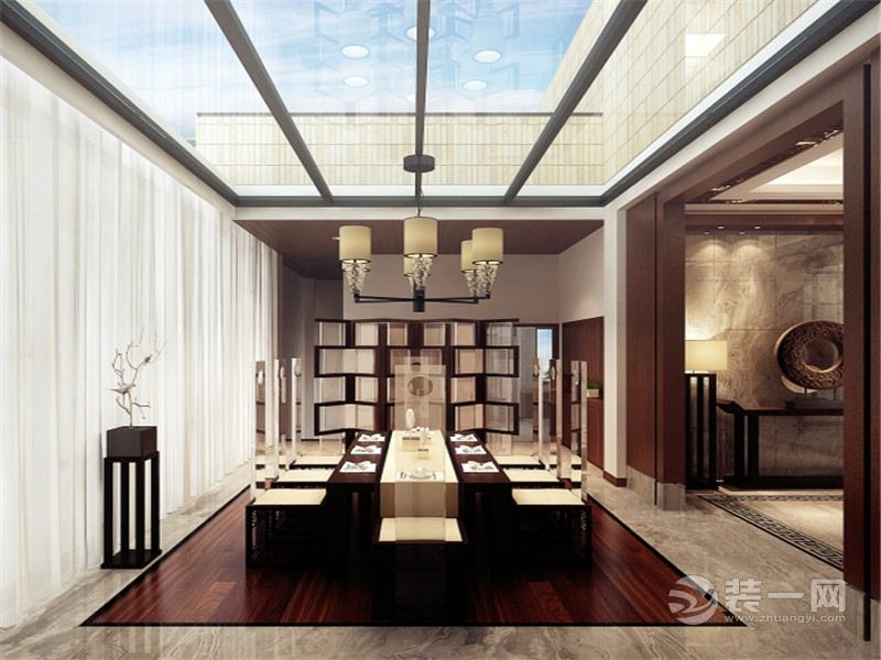 上海一品漫城306平米别墅中式风格客厅