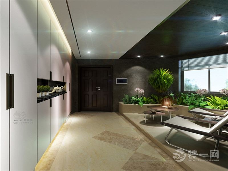 上海新凤城140平米四居室现代简约走道