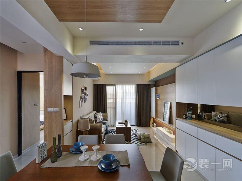 上海新江湾城首府135平米三居室现代风格餐厅
