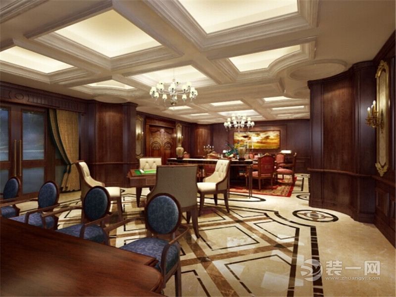 上海华府樟园170平米复式欧式风格客厅