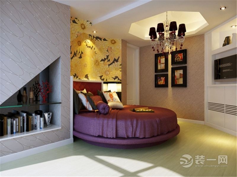 上海中远两湾城110平米三居室简约风格卧室