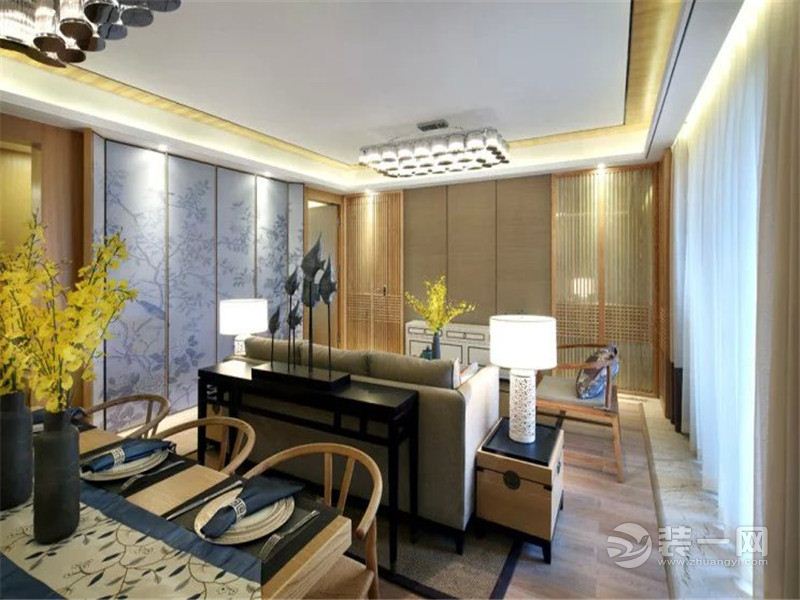 上海申亚新华府190平米四居室简约风格客厅