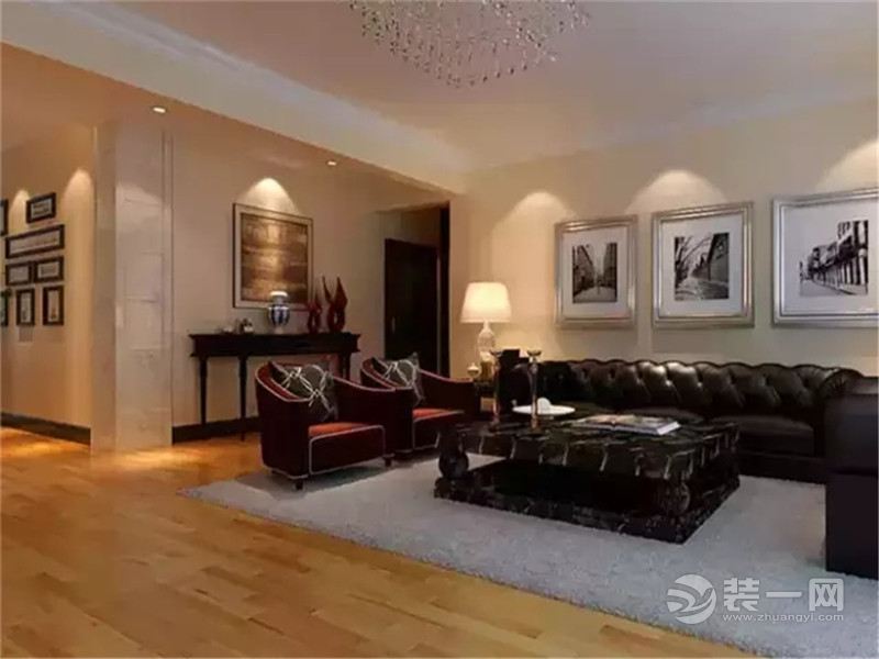 上海涵碧景苑159平米四居室新古典风格客厅