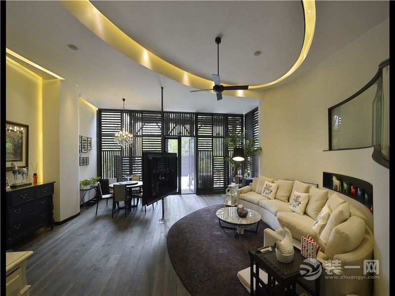 上海阳光公寓136平米四居室简约风格客厅