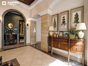 上海經典茂名180平米三居室美式風格走廊玄關