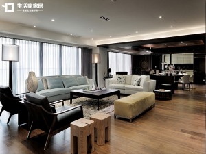 上海静安艺庭146平米大户型简约风格客厅