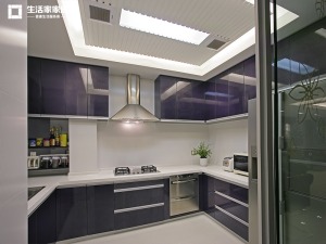 上海达安锦园140平米大户型现代简约风厨房