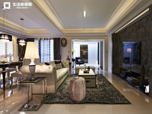 上海兆丰嘉园158平米三居室现代风格客厅