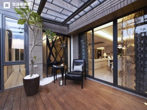 上海兆丰嘉园158平米三居室现代风格阳台