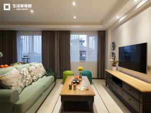 上海利星国际广场103平米两居室简美风格