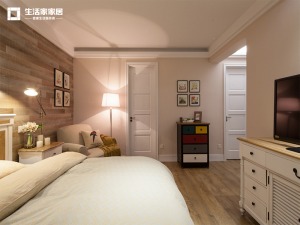 上海利星国际广场103平米两居室简美风格卧室
