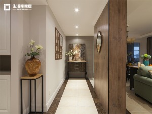 上海利星国际广场103平米两居室简美风格玄关