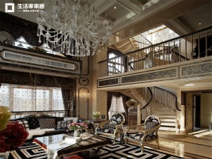 上海天籁园300平米别墅欧式风格