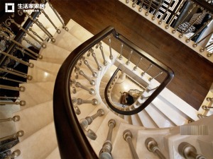 上海天籟園300平米別墅歐式風格樓梯