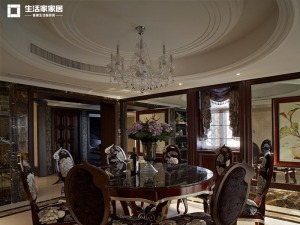 上海天籁园300平米别墅欧式风格餐厅