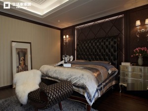 上海天籁园300平米别墅欧式风格卧室