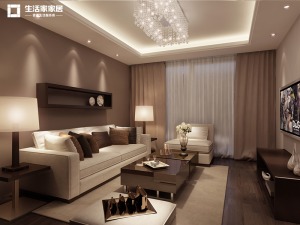 上海名仕豪庭88平米两居室简约风格