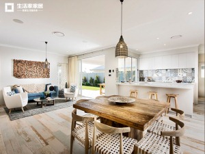 上海融创香溢天地128平米三居室简欧风格餐桌