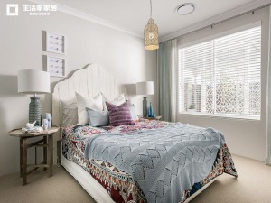 上海融创香溢天地128平米三居室简欧风格次卧室