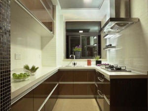 上海展宏大厦120平米三居室现代风格厨房