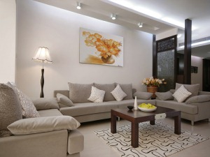 上海玉佛城139平米三居室现代风格案例图