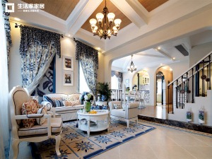 上海文翔名苑210平米别墅地中海风格案例图