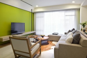 上海南行贤苑101平米两居室简约风格装修案例欣赏