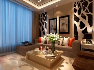 上海广茂苑118平米三居室欧式风格客厅
