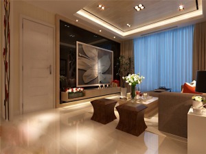上海广茂苑118平米三居室欧式风格客厅