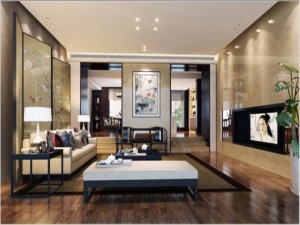 上海银泰苑129平米三居室中式风格案例图