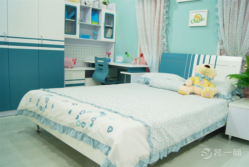 上海城 三居室 118平 造价29万 地中海风格卧室