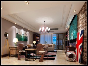 南昌莱蒙都会137平米四居室美式风格案例图