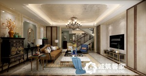 南京百家湖小区280平欧式古典装修效果图