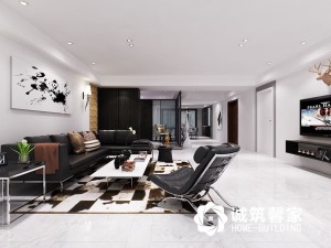 南京融侨观邸200平后现代风格装修效果图