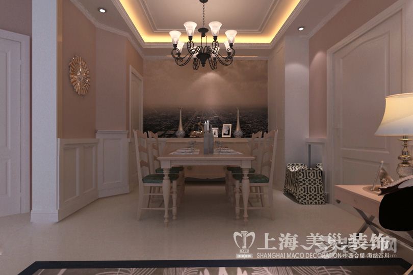 濮阳金龙湾120平三室两厅地中海式 餐厅