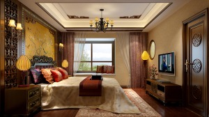金沙海棠155平米传统中式-卧室