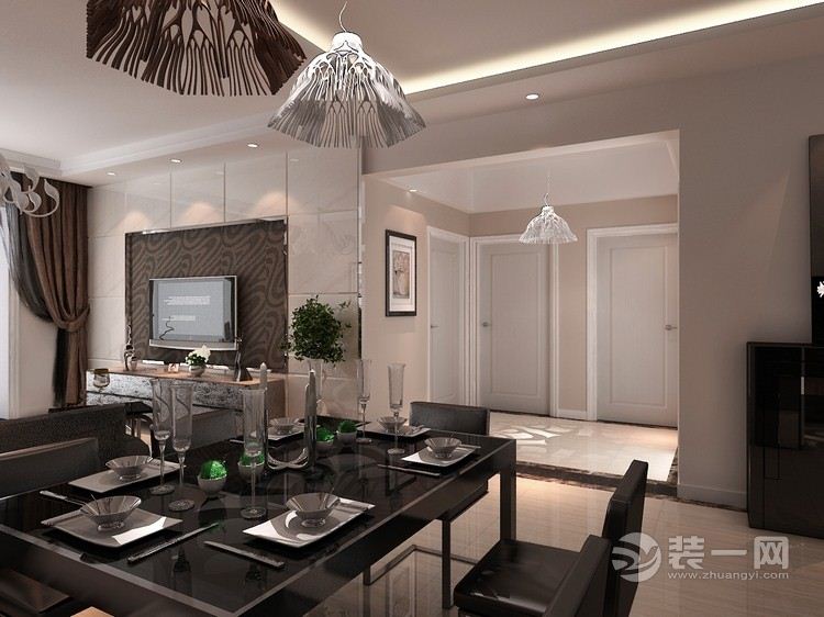 广福城  122平 三居室 造价 15万 现代简约风 餐厅
