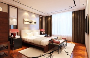 中式风格复式卧室